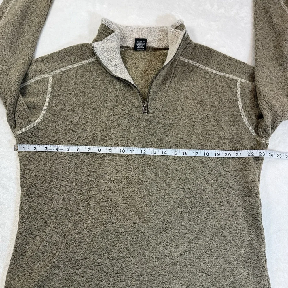 Kuhl Europa 1/4 Zip Fleece Sweater Size XL Pullover Sherpa Alfpaca Tan Jacket